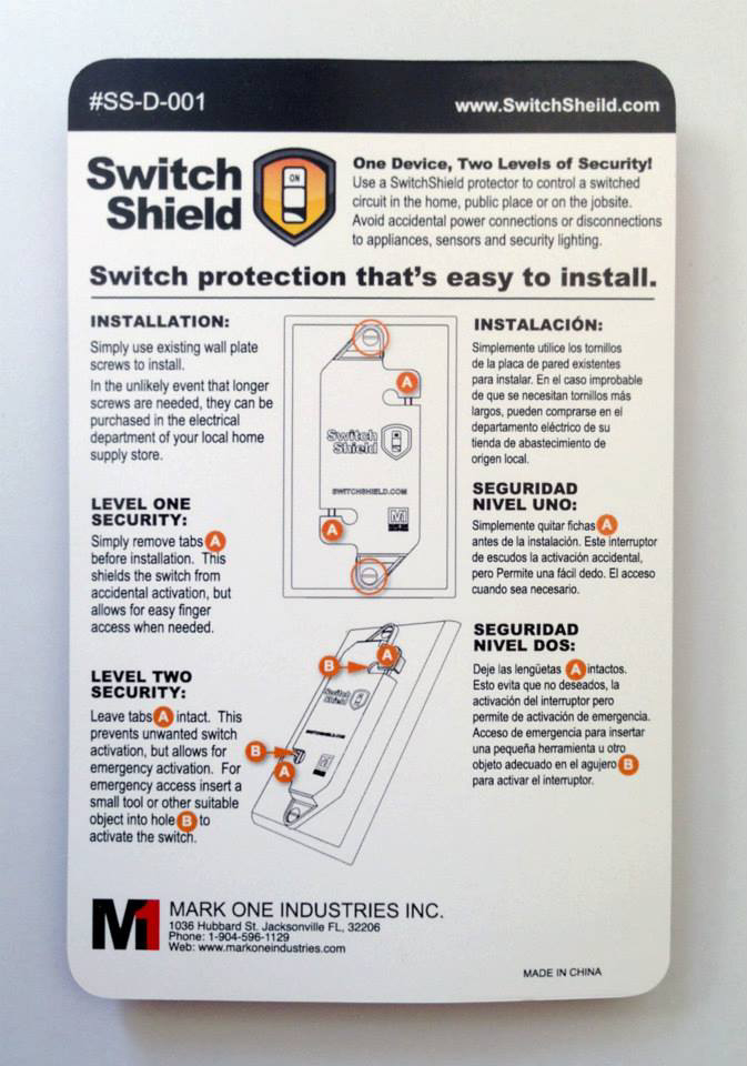 Flat, Rockerstyle Switch Guard Switch Shield